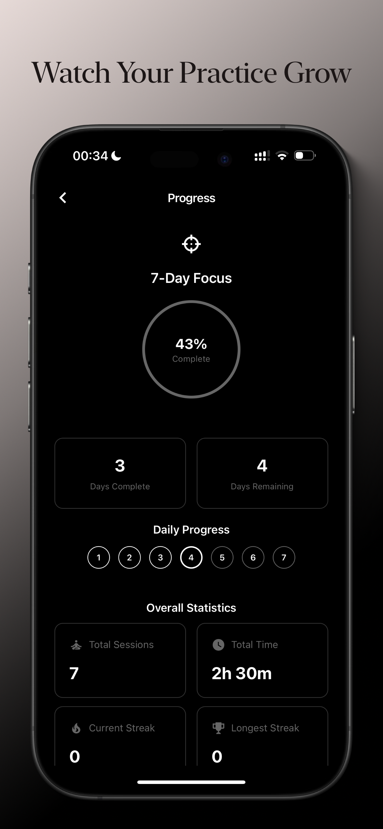 Track your meditation progress